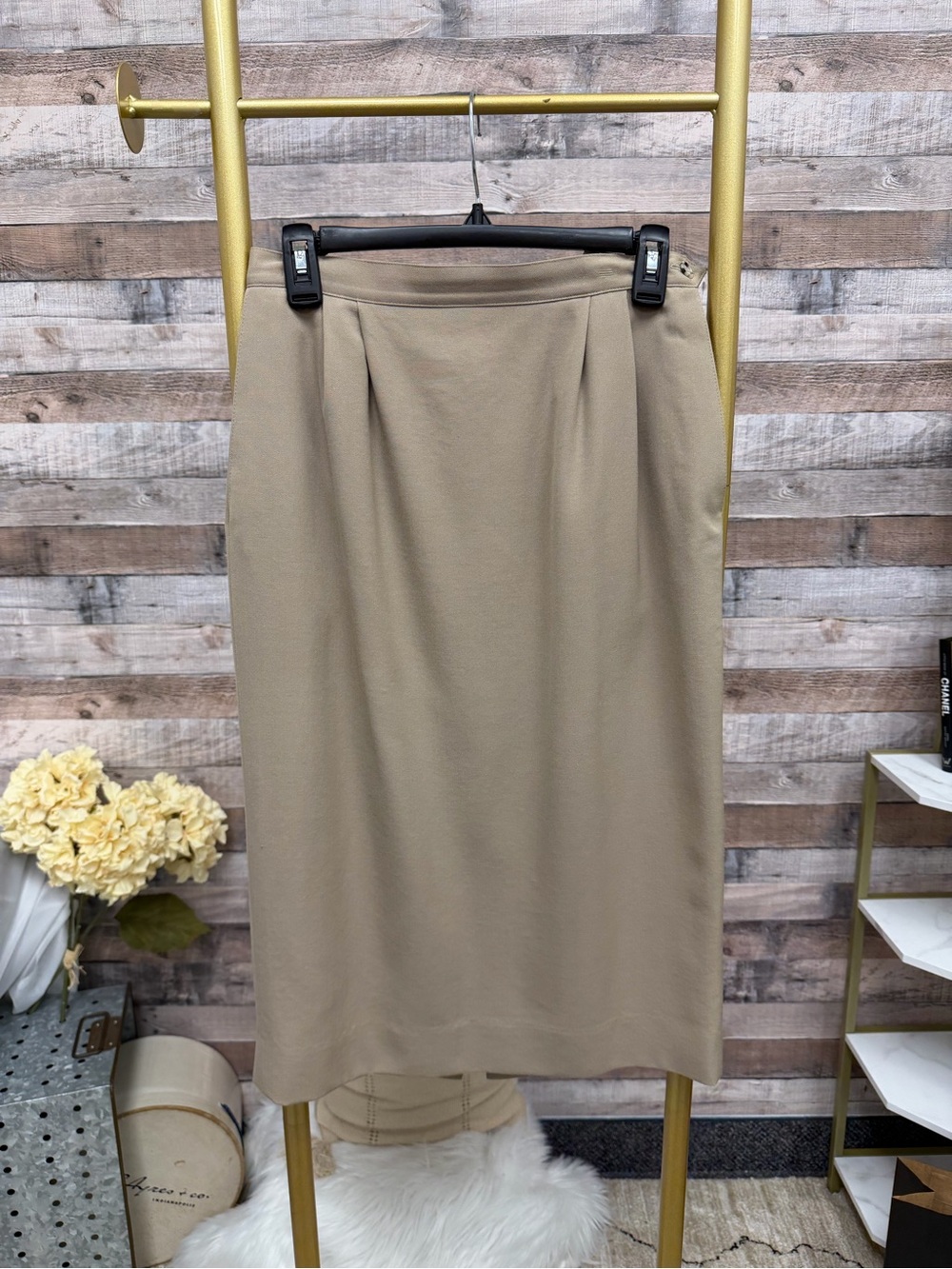 Austin Reed Tan Pencil Skirt 6